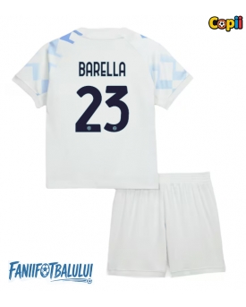 Inter Milan Nicolo Barella #23 Echipament de Fotbal Replică 2025-26 Copii Deplasare (+ Șorturi)